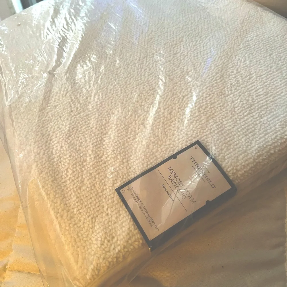 Home bath memory foam bath rugs stain resistance still in packages